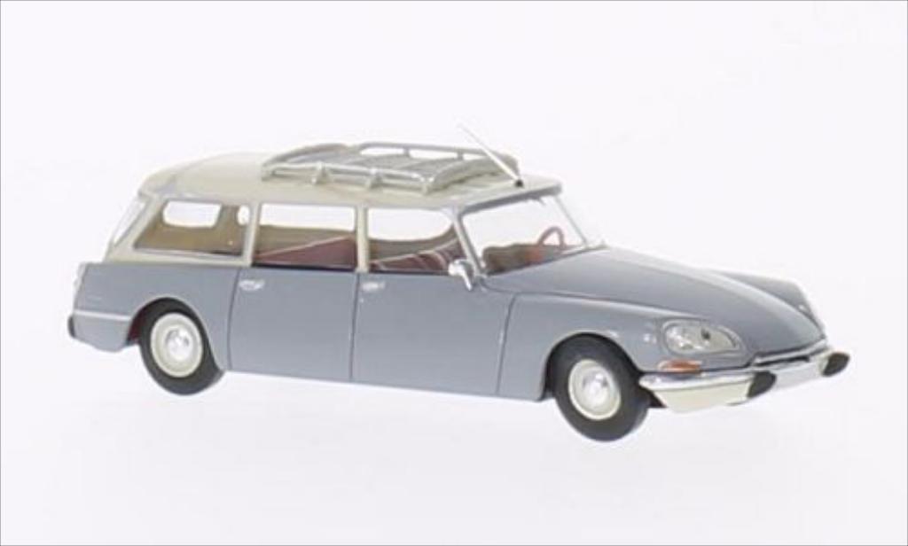 Citroen DS 1/87 Brekina Stationwagen grijs/beige modelauto