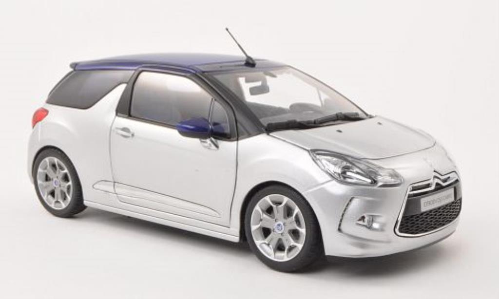 DS Automobiles DS3 1/18 Norev Cabrio grijs 2013 modelauto