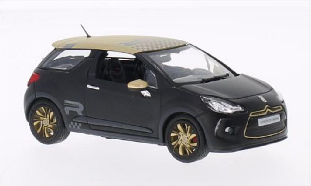 DS Automobiles DS3 Racing 1/43 Norev Racing matt-zwart/matt-gold 2013 modelauto