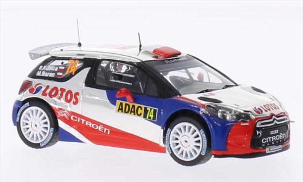 DS Automobiles DS3 1/43 IXO RRC Lotos No.74 Rallye Deutschland 2013 /M.Baran modelauto