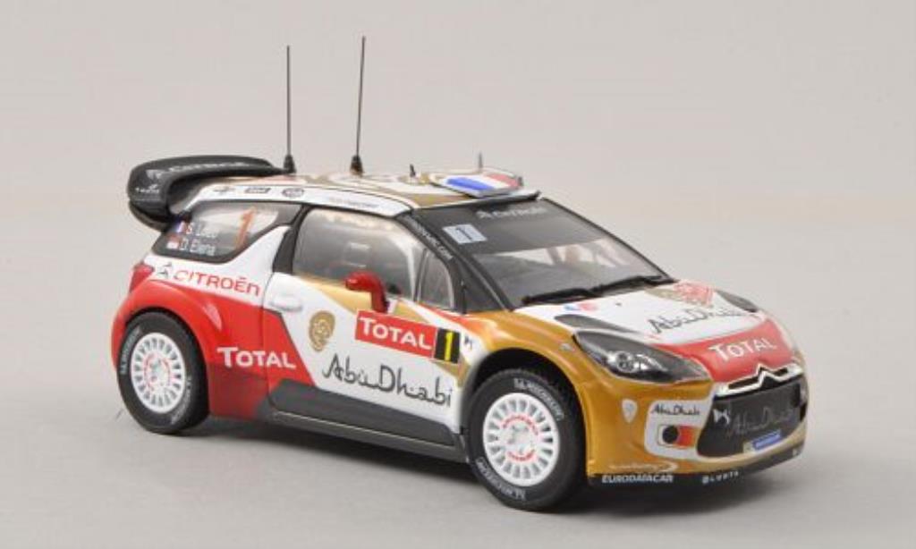 DS Automobiles DS3 1/43 Norev WRC No.1 Abu Dhabi / Total Rally Monte Carlo 2013 /D.Elena modelauto