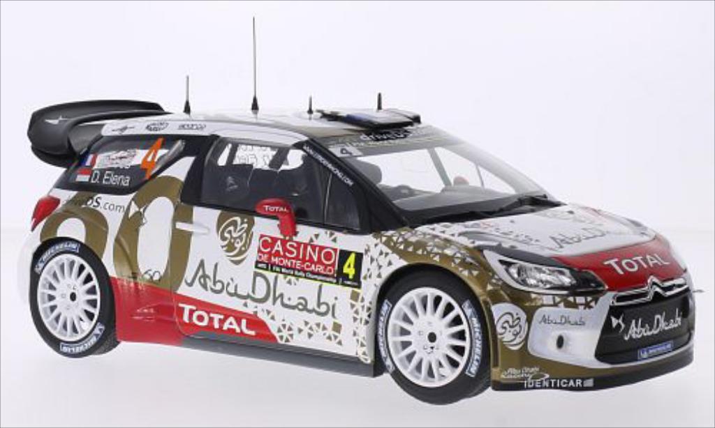 DS Automobiles DS3 1/18 Norev WRC No.4 Abu Dhabi WRC Rallye Monte-Carlo 2015 /D.Elena modelauto