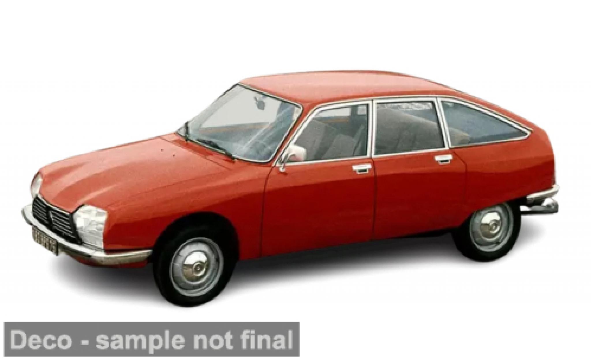 Citroen GS 1/87 Norev Pallas rood 1977 1:87 modelauto