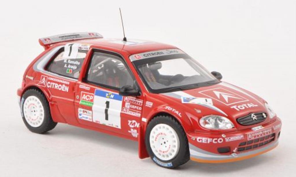 Citroen Saxo 1/43 IXO S1600 No.1 Rally Portugal 2004 /M.Ramalho modelauto