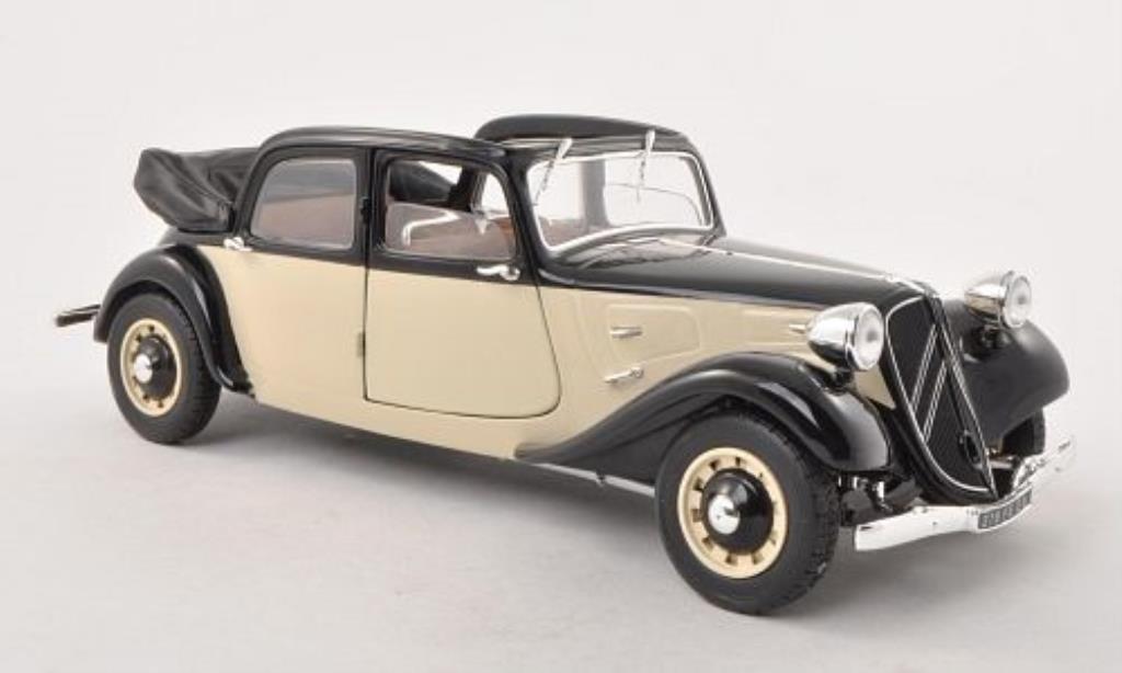 Citroen Traction 11 1/18 Solido 11 B Decouvrable zwart/beige 1938 modelauto