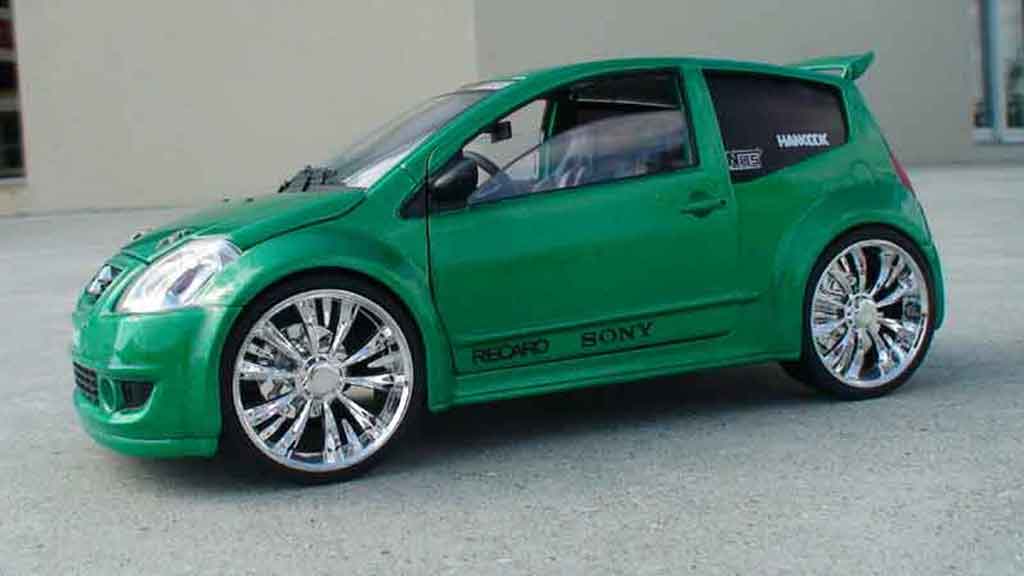 Citroen C2 tuning vts jantes 18 pouces 1/18 Solido