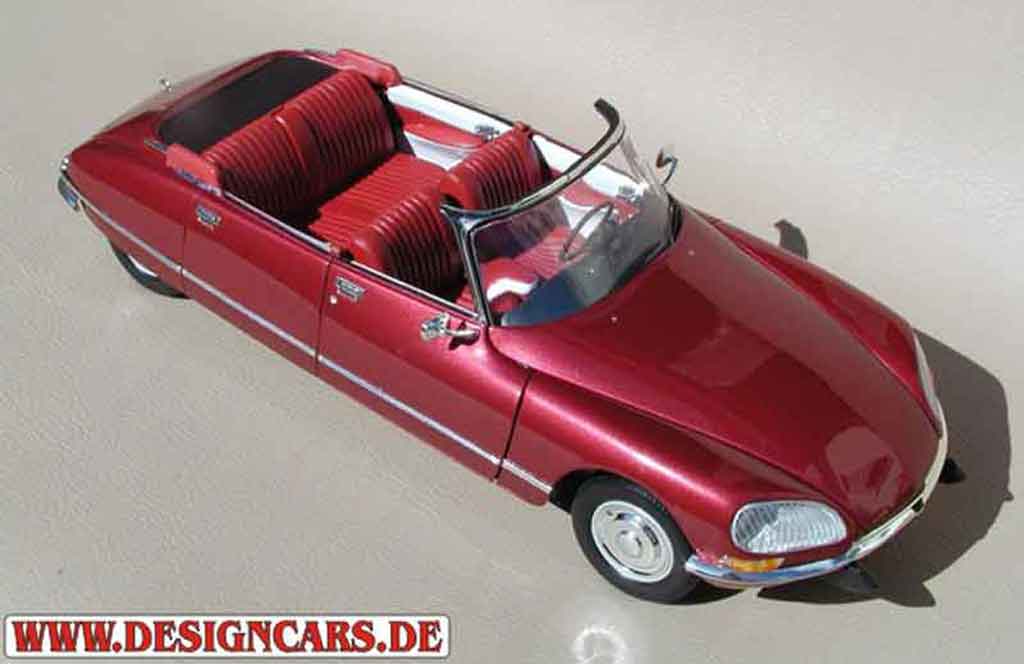 Citroen DS 21 cabriolet 4 portes rood lucifer 1/18 Norev