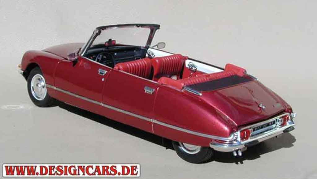 Citroen DS 21 cabriolet 4 portes rood lucifer 1/18 Norev