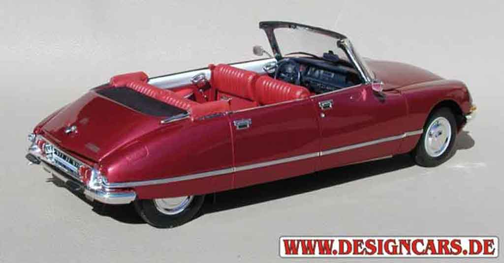 Citroen DS 21 cabriolet 4 portes rood lucifer 1/18 Norev