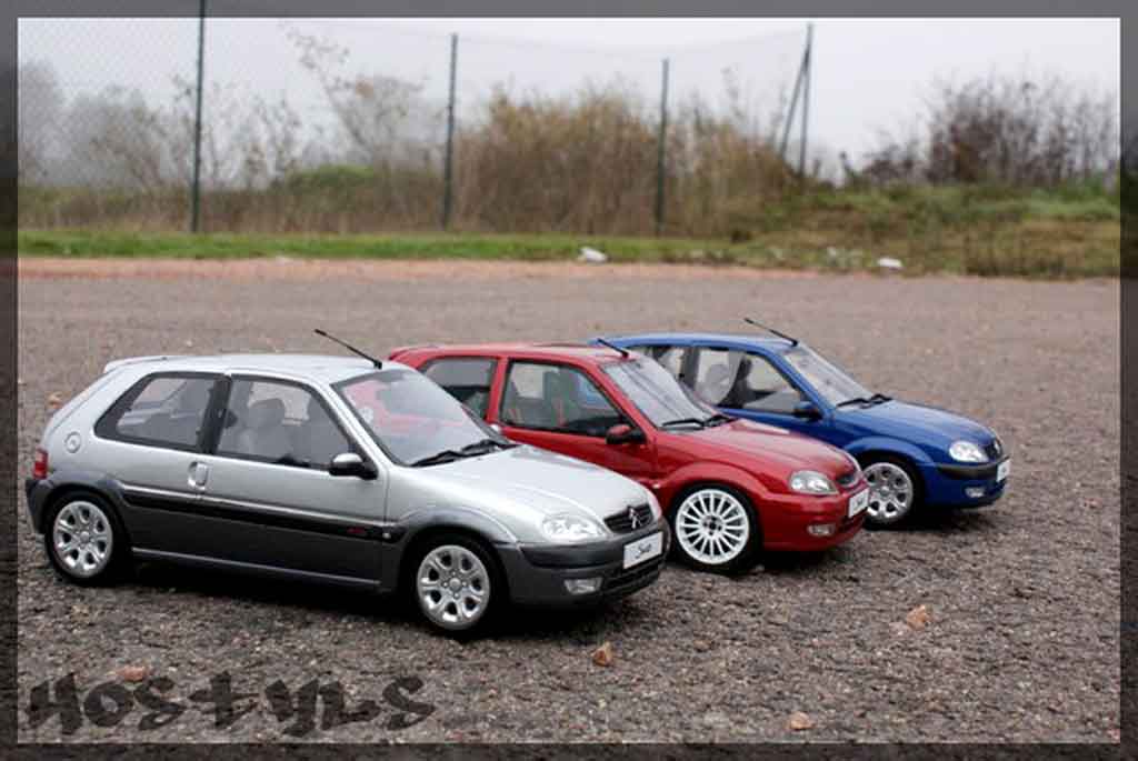 Citroen Saxo VTS grijs metallized 1/18 Ottomobile