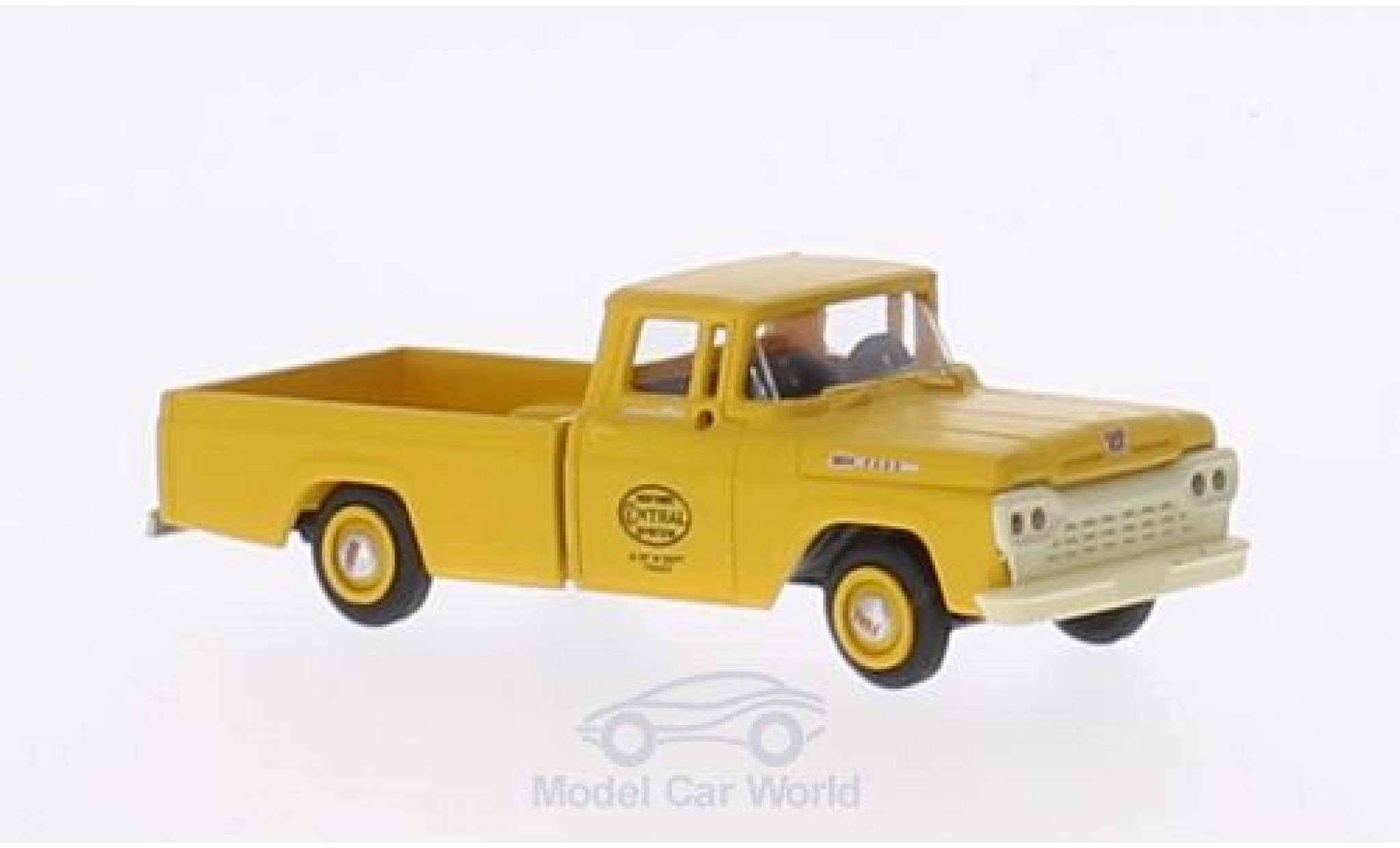 Ford F-1 1/87 Classic Metal Works 00 New York Central System 1960 mit Hy-Line-Gleisaufsatzr&auml;dern modelauto