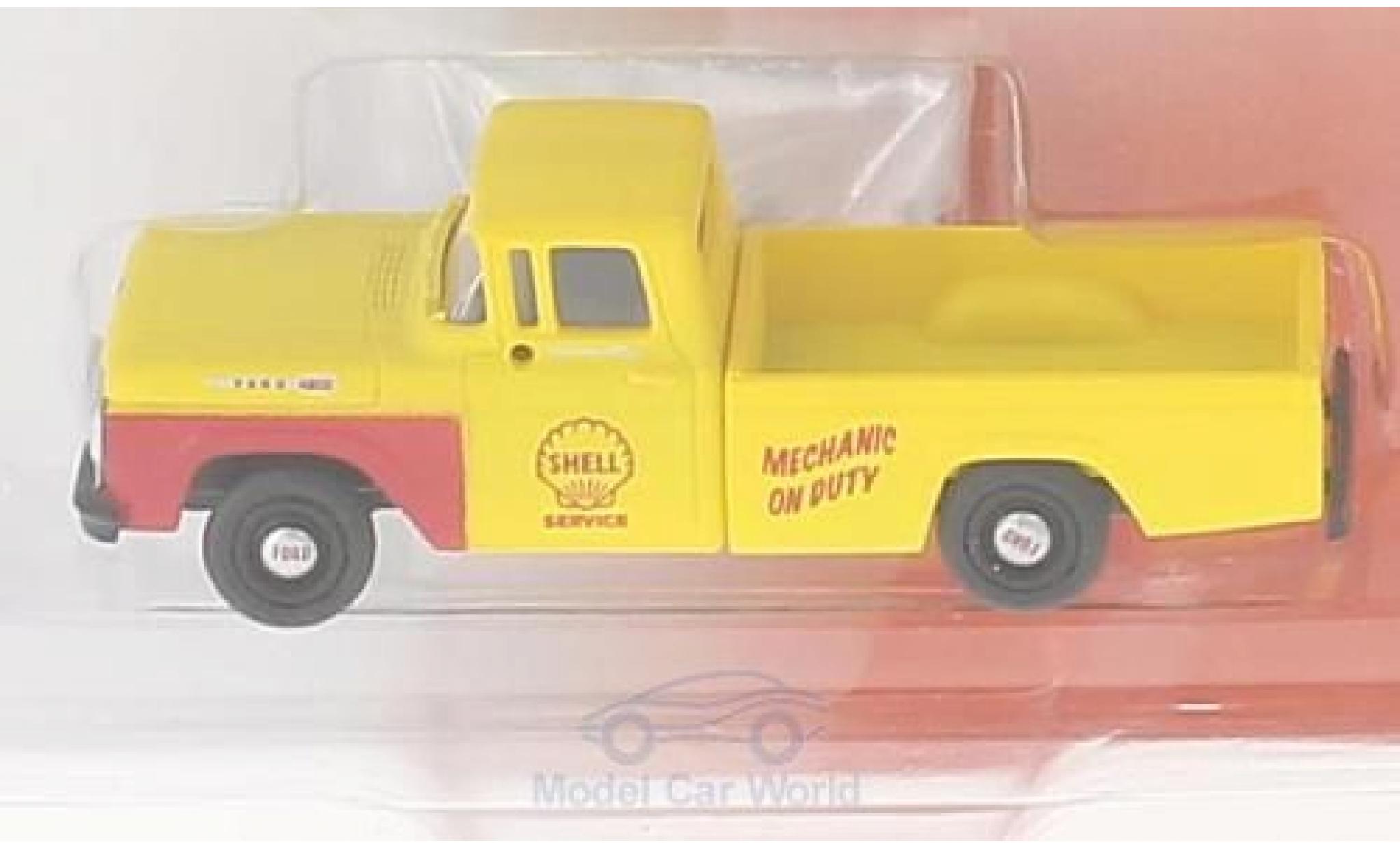 Ford F-1 1/87 Classic Metal Works 00 Pick Up geel S Oil Service 1960 modelauto