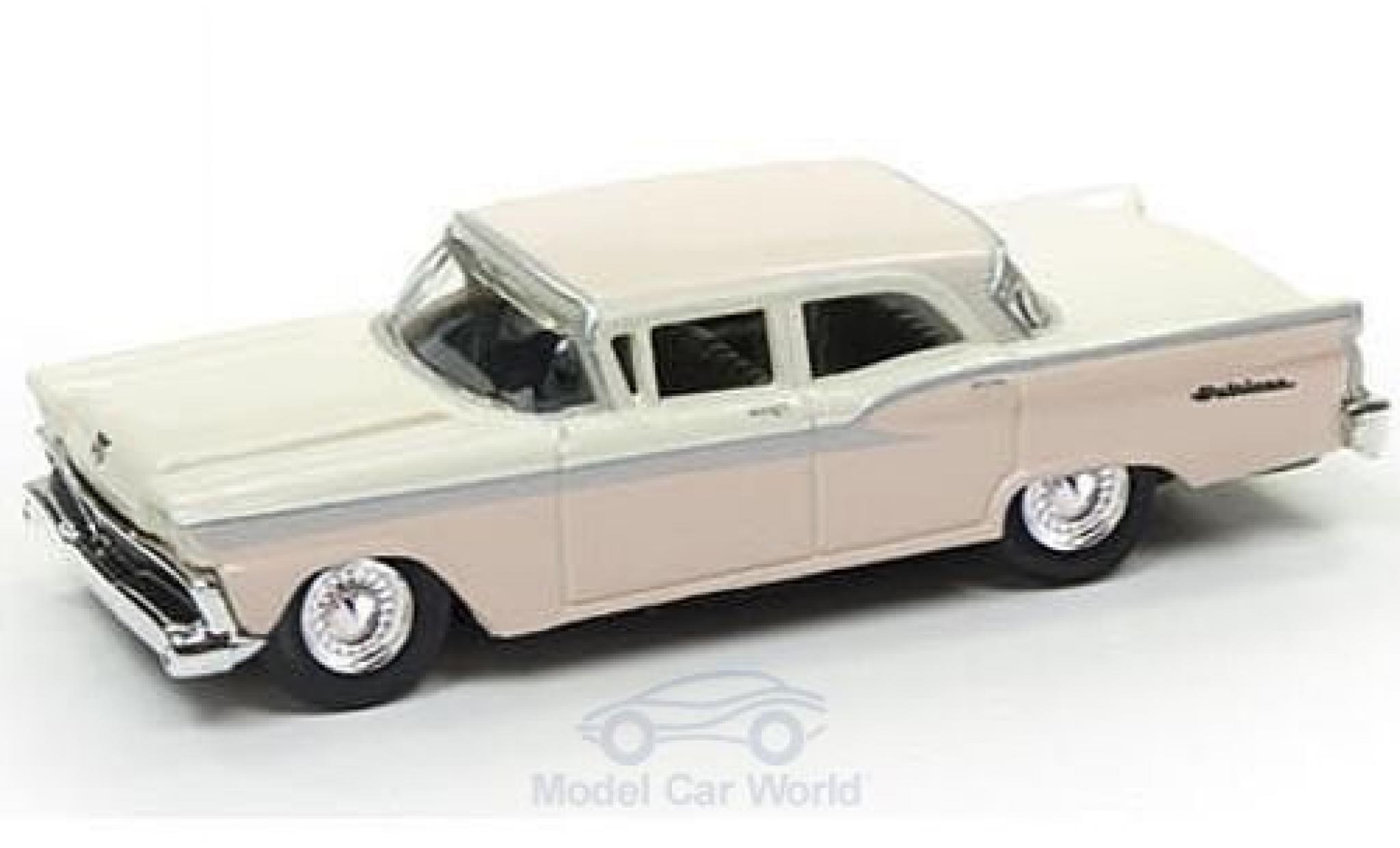 Ford Fairlane 1/87 Classic Metal Works beige/roze 1959 modelauto