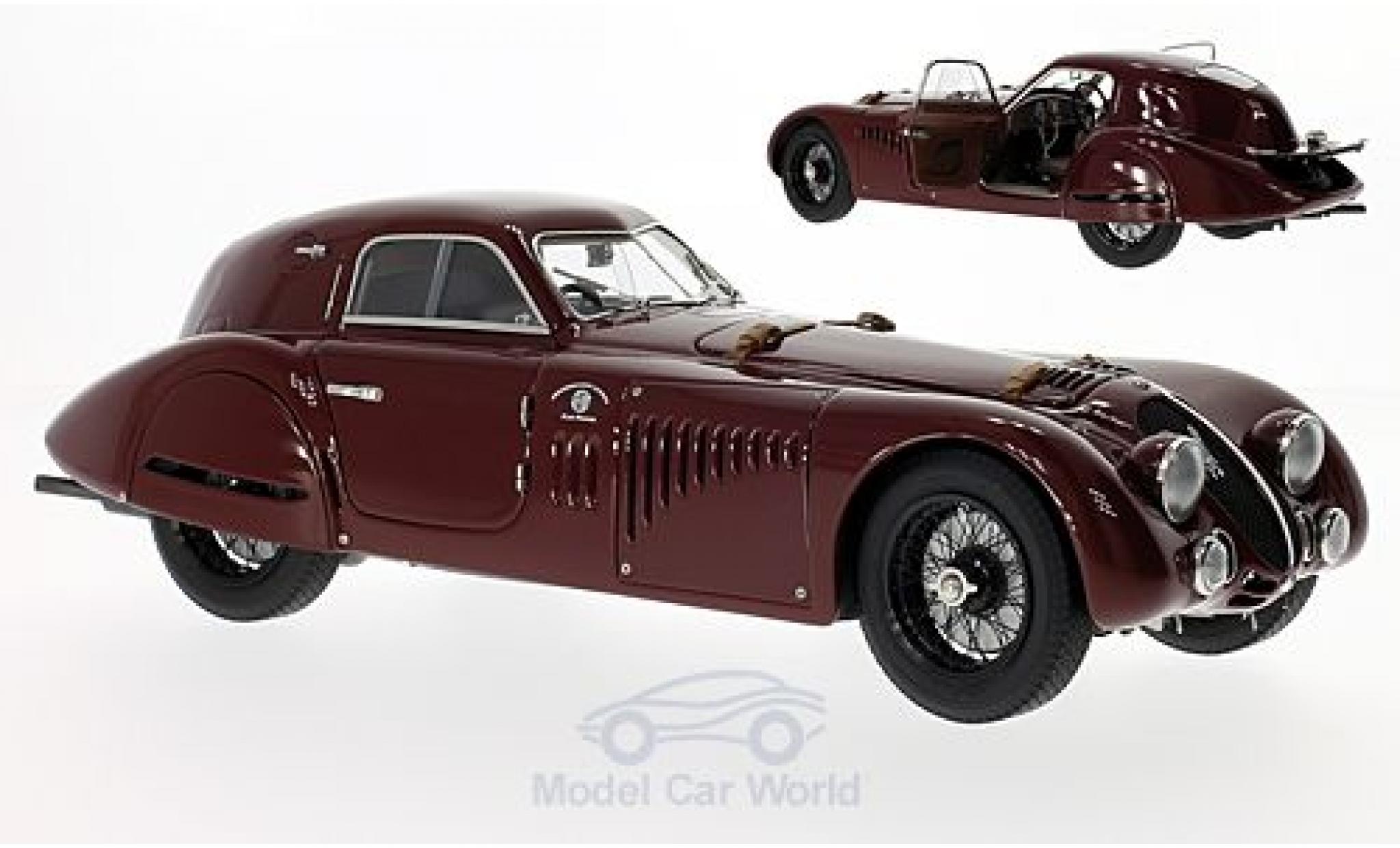 Alfa Romeo 8C 1/18 CMC 2900 B Speciale Touring Coupe rood RHD 1938 modelauto