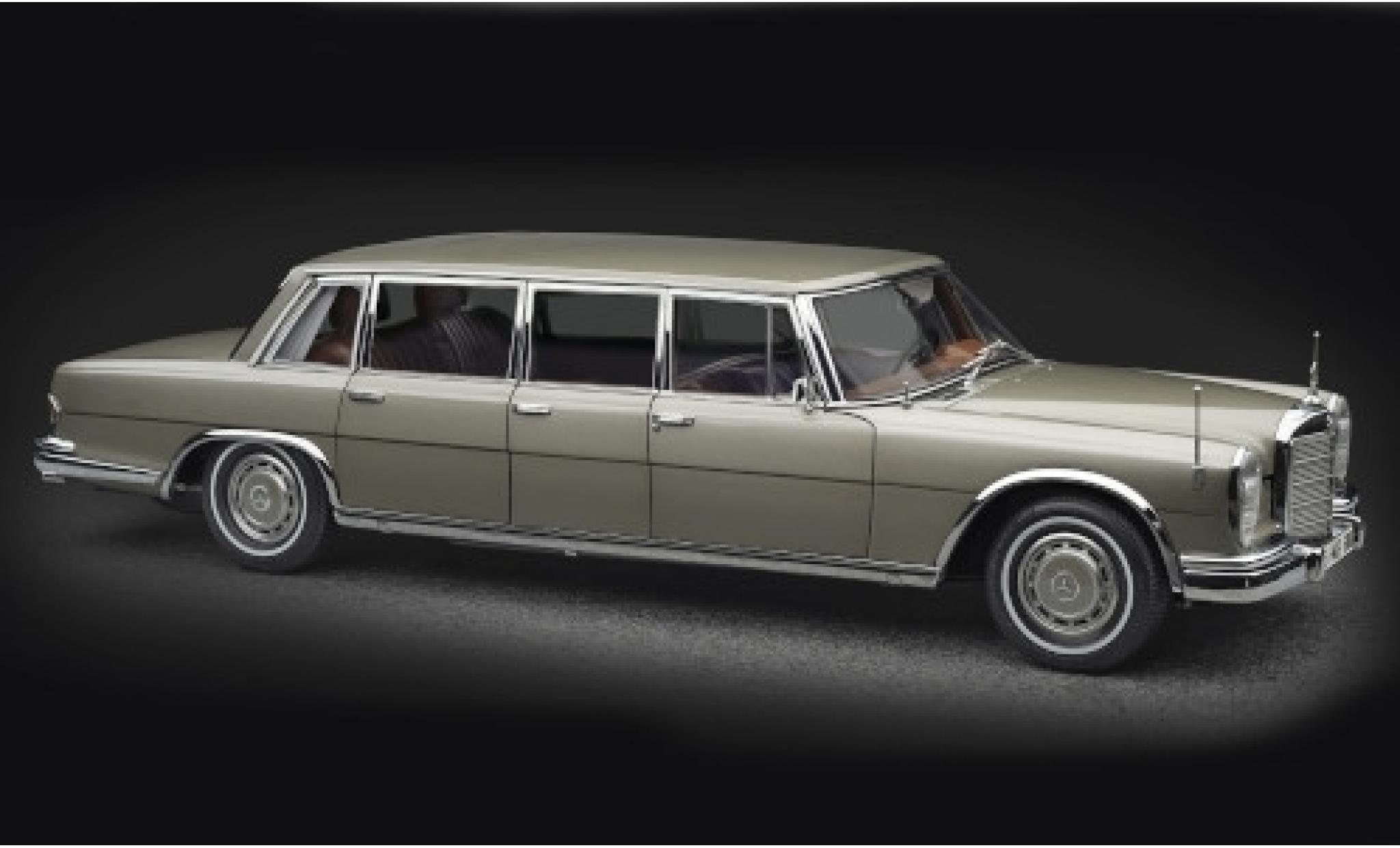 Mercedes 600 1/18 CMC Pullman (W100) gold avec toit ouvrant modelauto