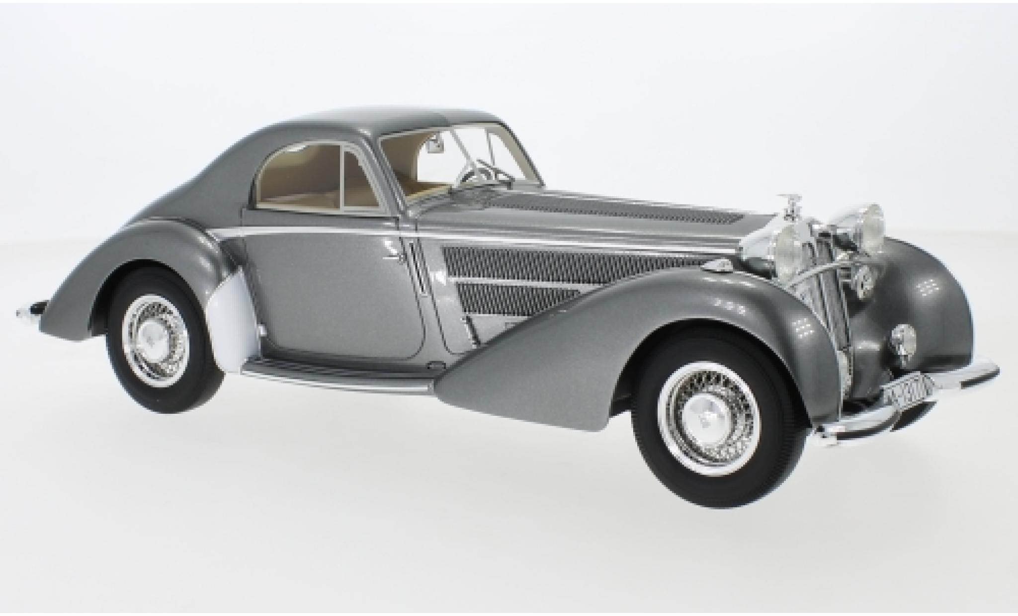 Horch 853 1/18 CMF Spezial Coupe by Erdmann & Rossi metallic grijs 1937 modelauto