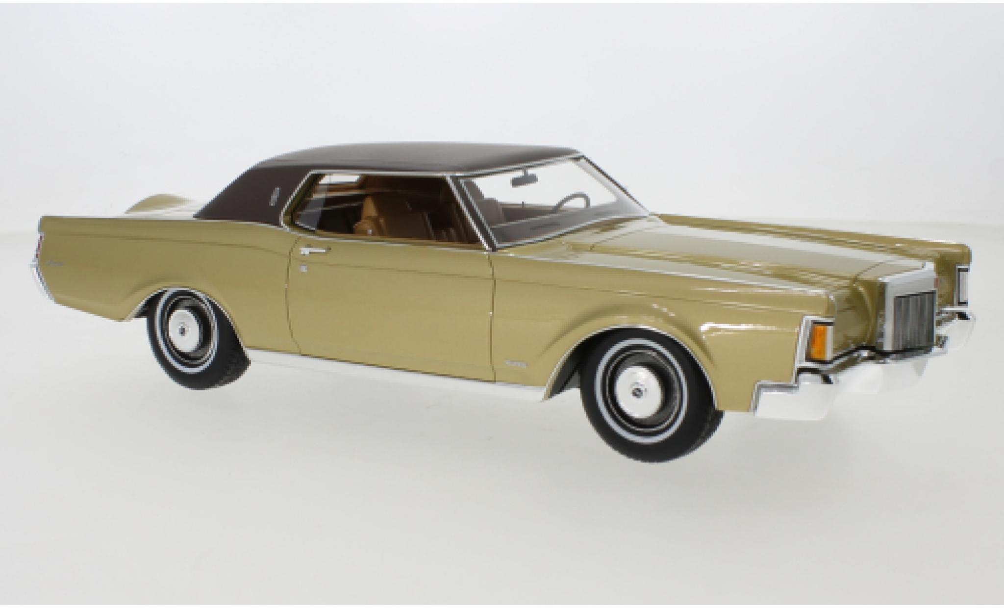 Lincoln Continental 1/18 CMF Mark III gold 1970 modelauto