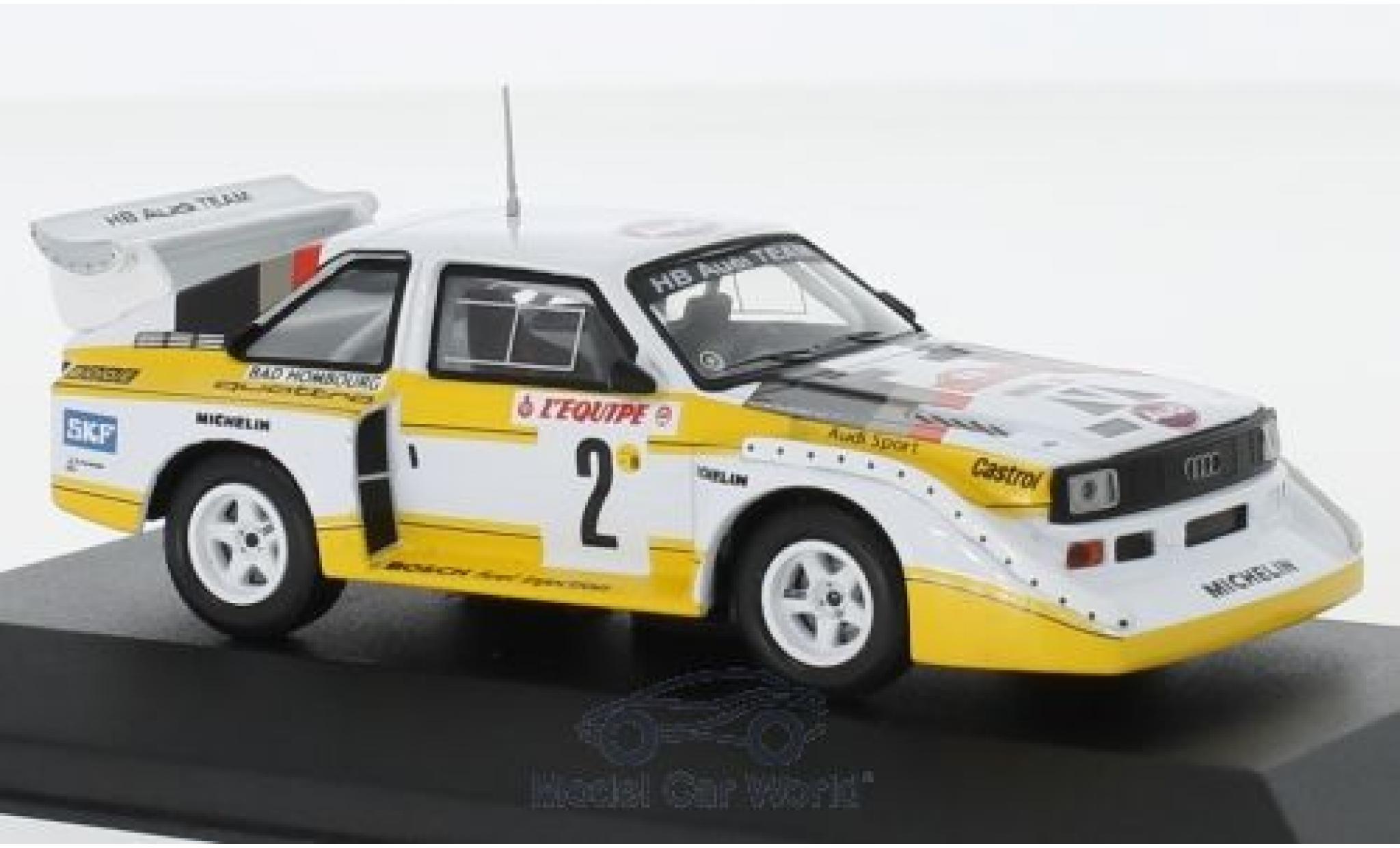 Audi Sport Quattro 1/43 CMR Sport quattro S1 No.2 HB Team HB Rallye WM Rallye Monte Carlo 1986 mit Decals W.R&ouml;hrl/C.Geistd&ouml;rfer modelauto