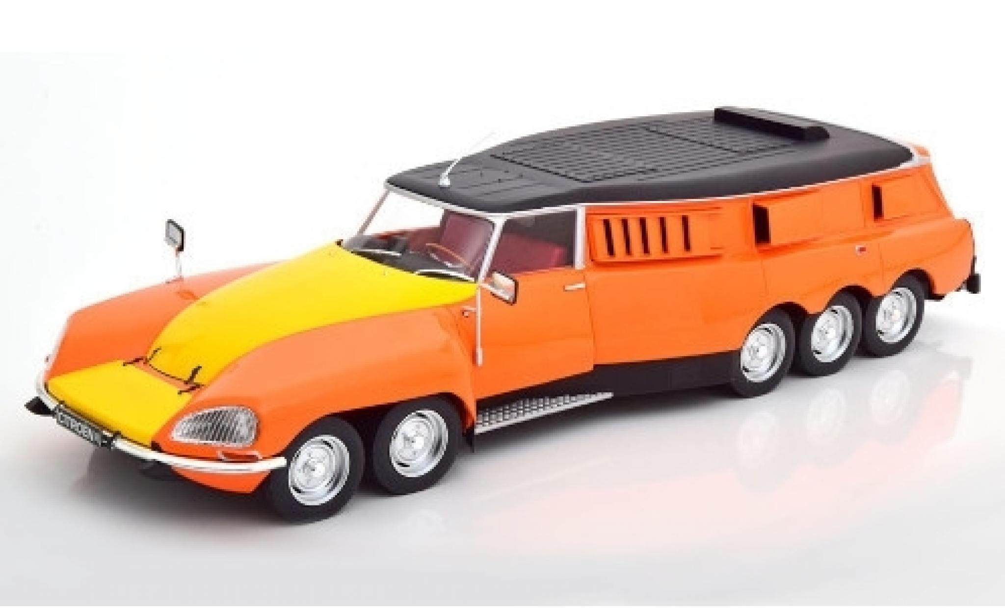 Citroen DS 1/18 CMR PLR Stationwagen Mille Pattes oranje/matt-zwart Michelin 1972 v�hicule de test modelauto