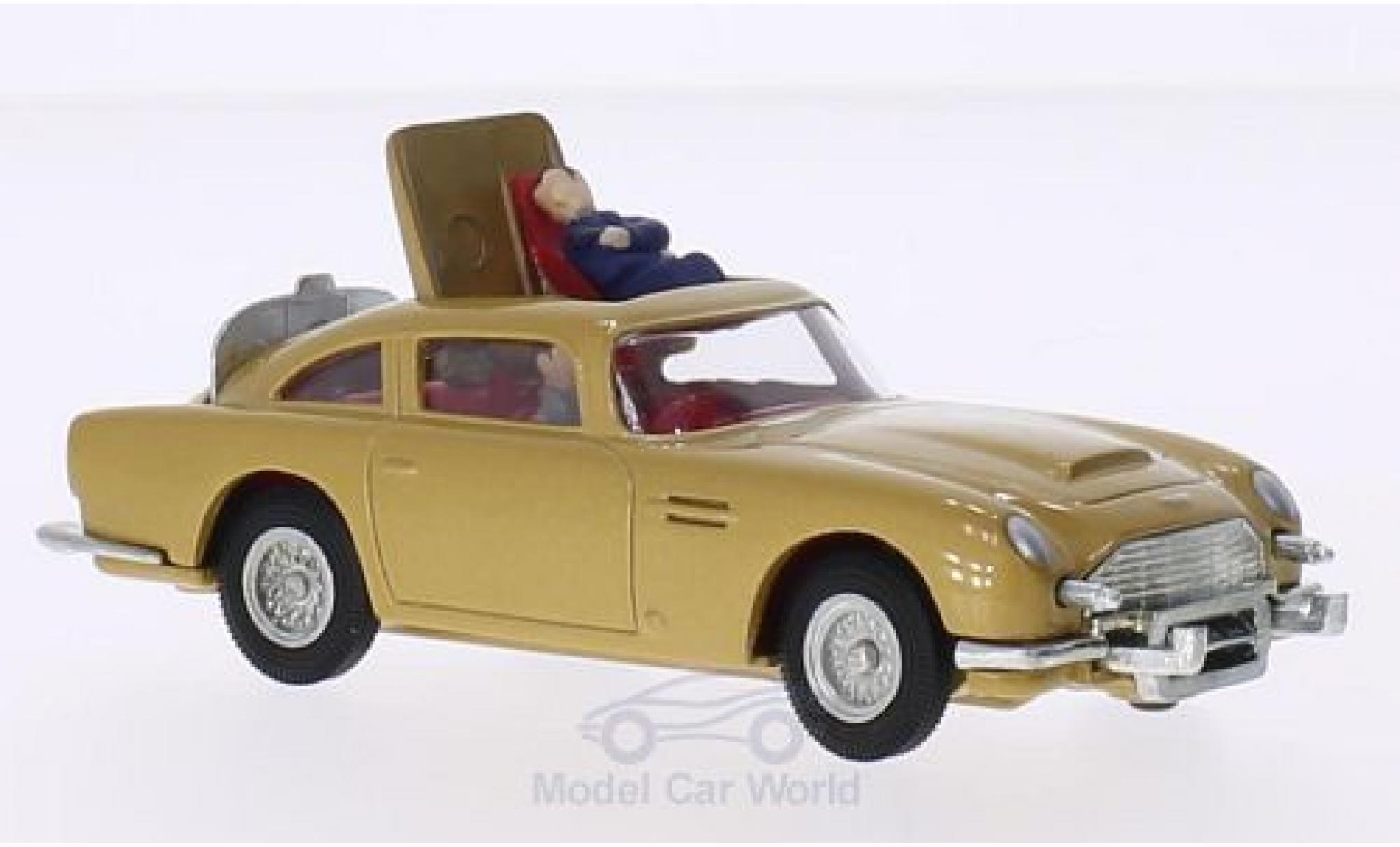 Aston Martin DB5 1/0 Corgi gold RHD James Bond mit 2 Figuren und Funktionen ca. 10 cm lang modelauto