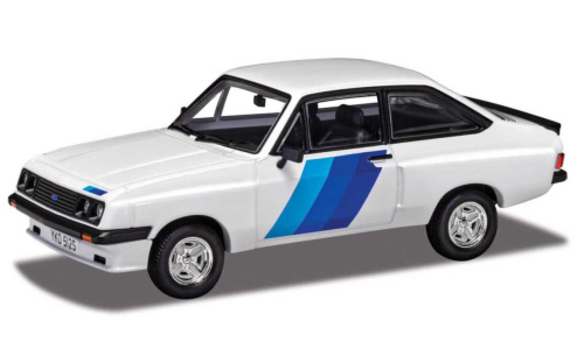 Ford Escort 1/43 Corgi MK II RS 2000 wit/Dekor RHD 1979 modelauto
