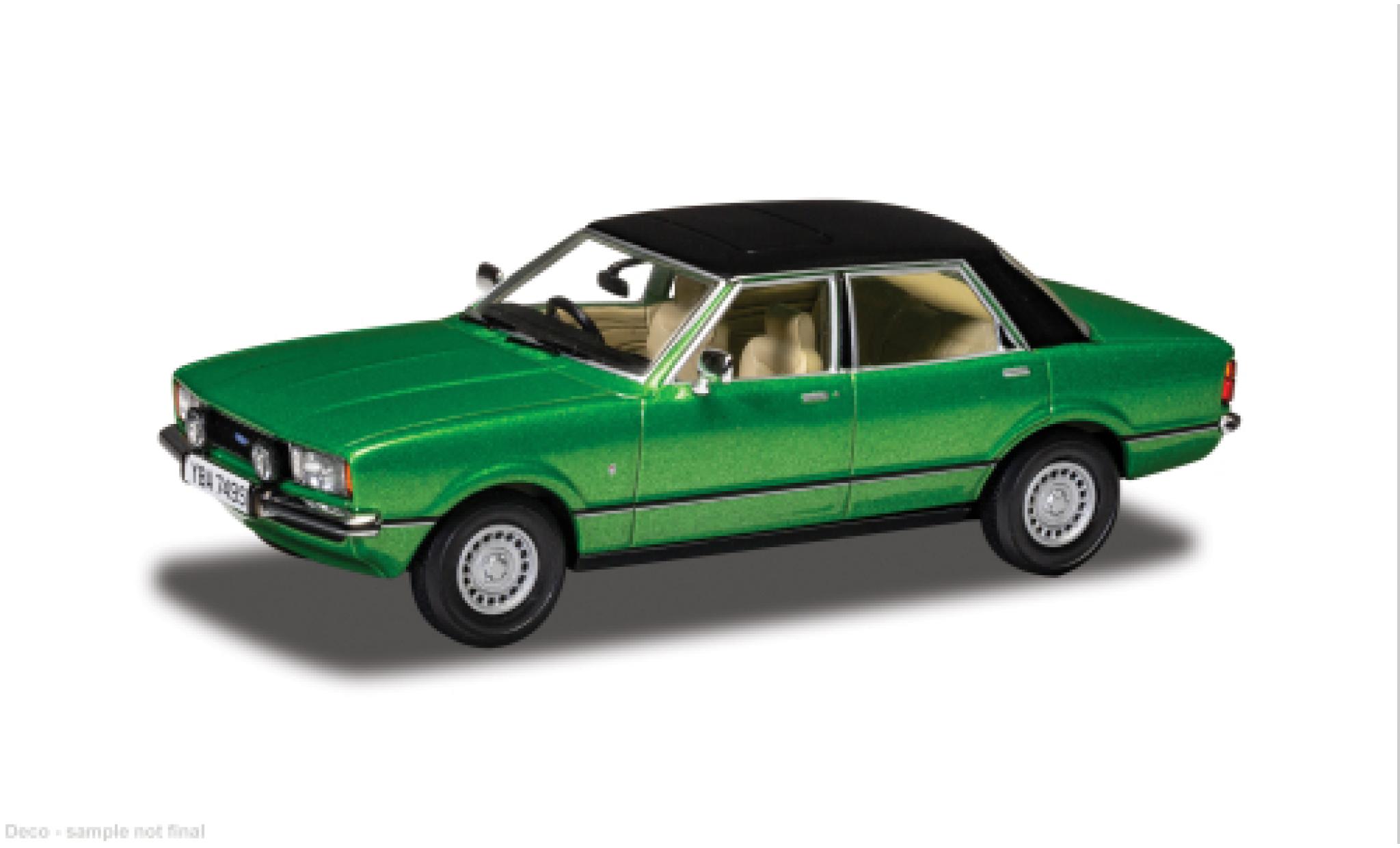Ford Cortina 1/43 Corgi MK IV 2.3 Ghia groen/zwart 1:43 modelauto