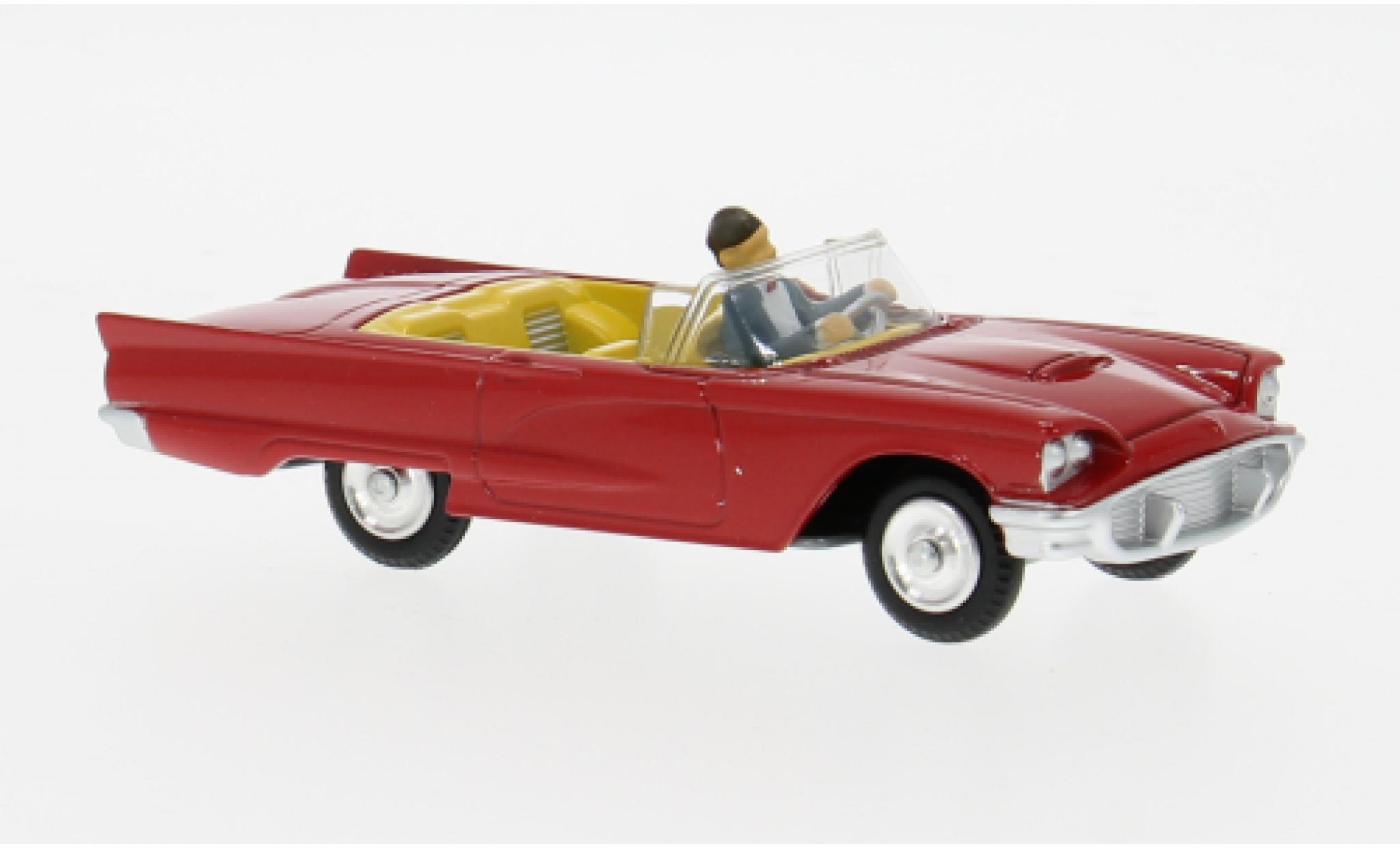 Ford Thunderbird 1/48 Corgi rood/geel 1962 1:48 modelauto