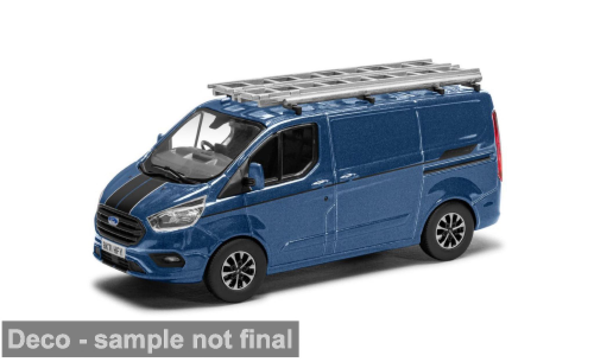 Ford Transit 1/43 Corgi Custom Sport blauw/zwart 2024 1:43 modelauto