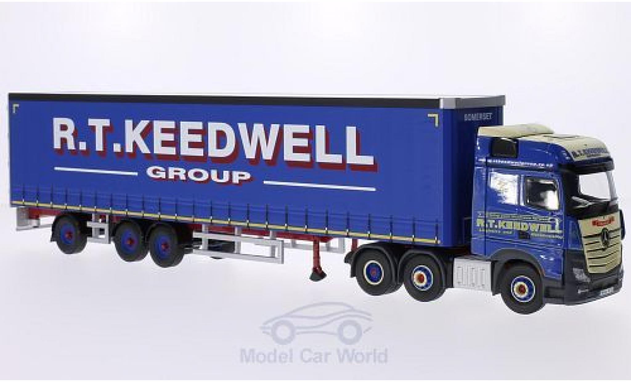 Mercedes Actros 1/50 Corgi MP4 RHD R.T. Keedwell Group Gardinenplanen-Sattelzug ohne Vitrine modelauto