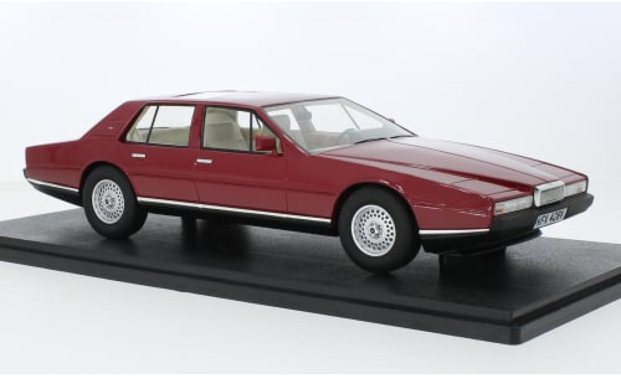 Aston Martin Lagonda 1/18 Cult Scale Models metallic rood 1985 1:18 modelauto