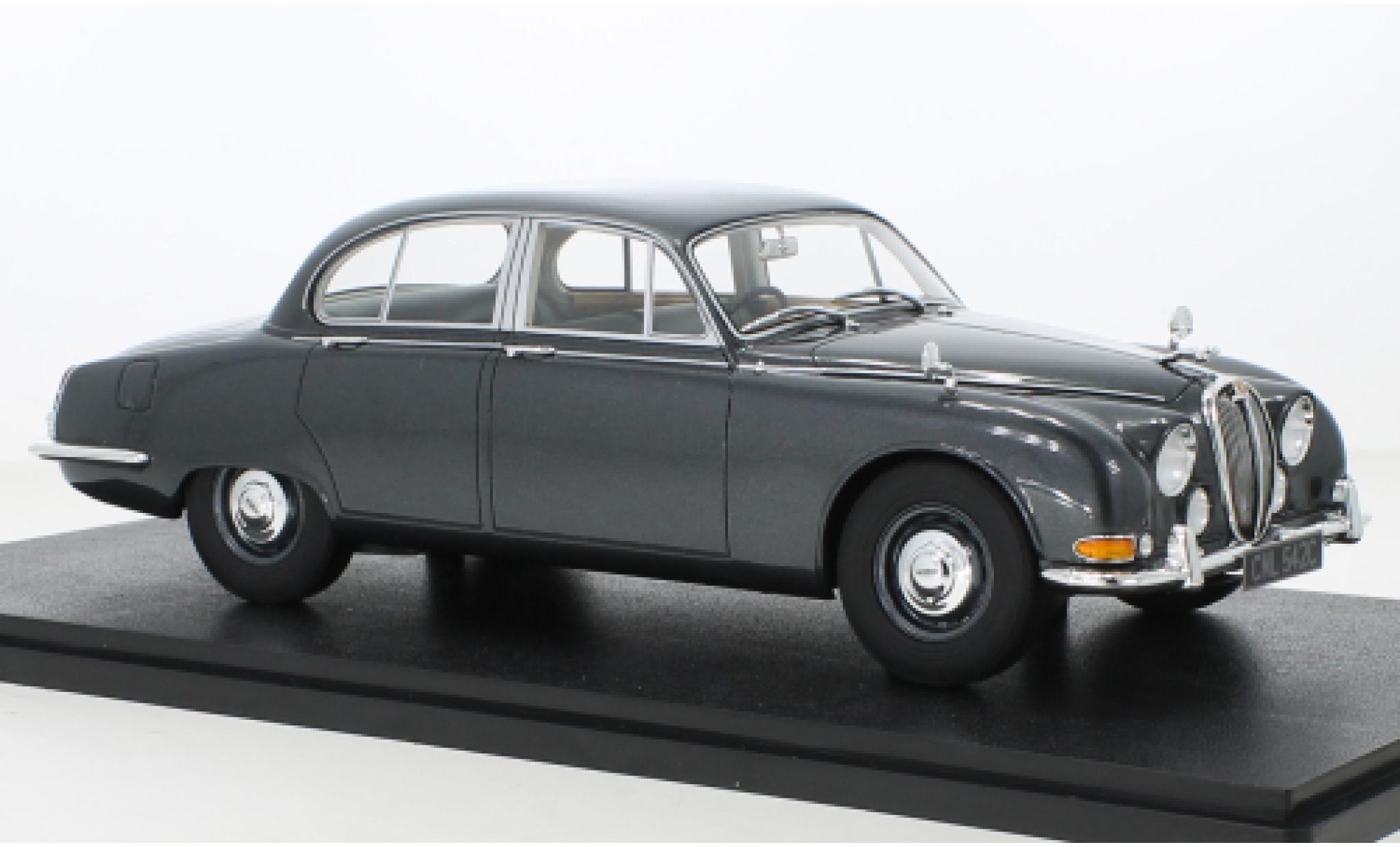 Jaguar S-Type 1/18 Cult Scale Models metallic grijs RHD 1965 modelauto