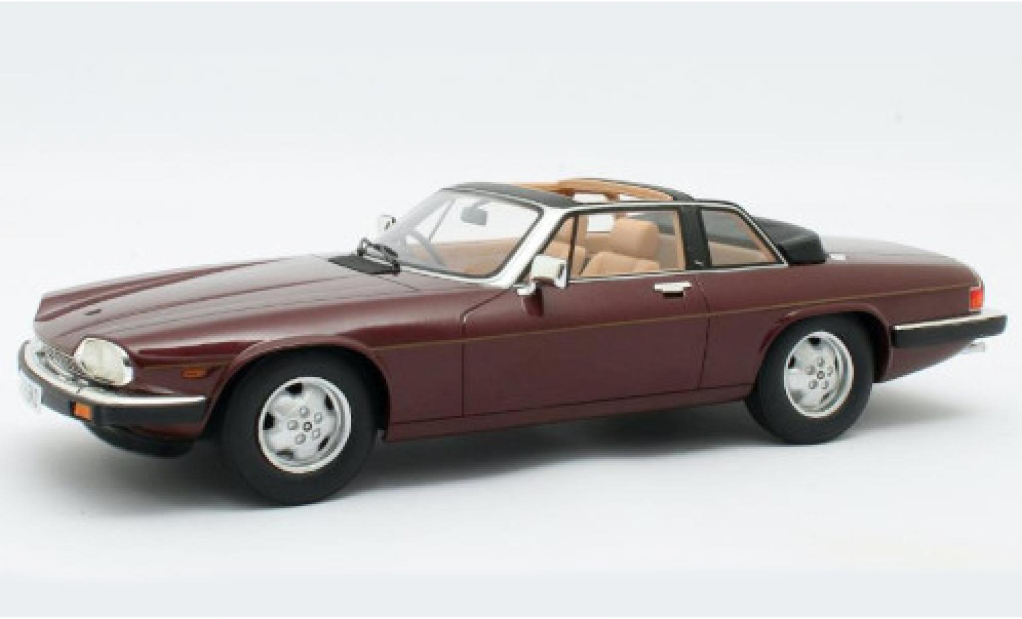 Jaguar XJ 1/18 Cult Scale Models -SC metallic rood RHD 1983 modelauto