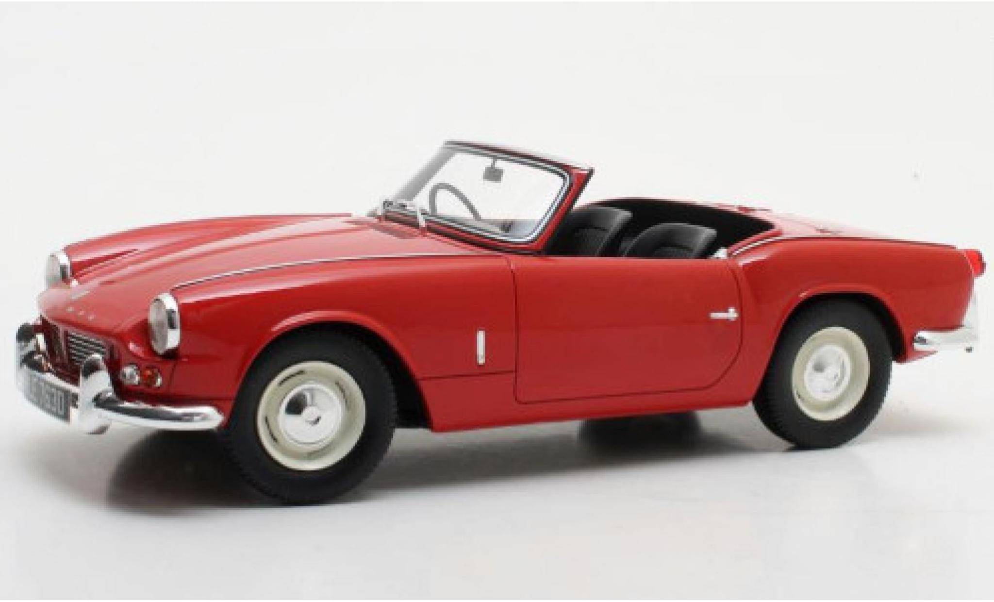 Triumph Spitfire 1/18 Cult Scale Models MkII rood RHD 1965 modelauto