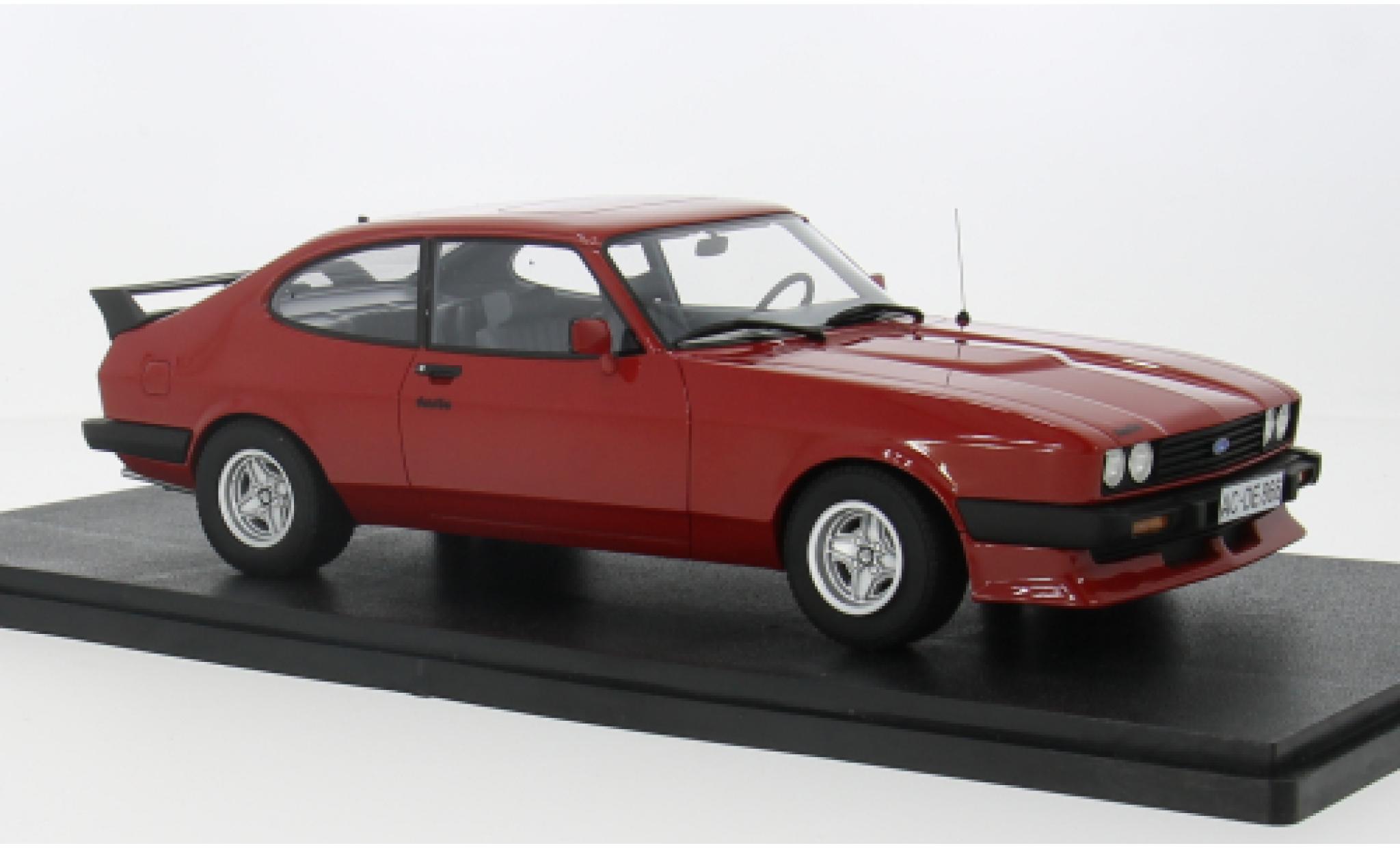 Ford Capri 1/18 Cult Scale Models 2.8 Turbo rood 1981 1:18 modelauto