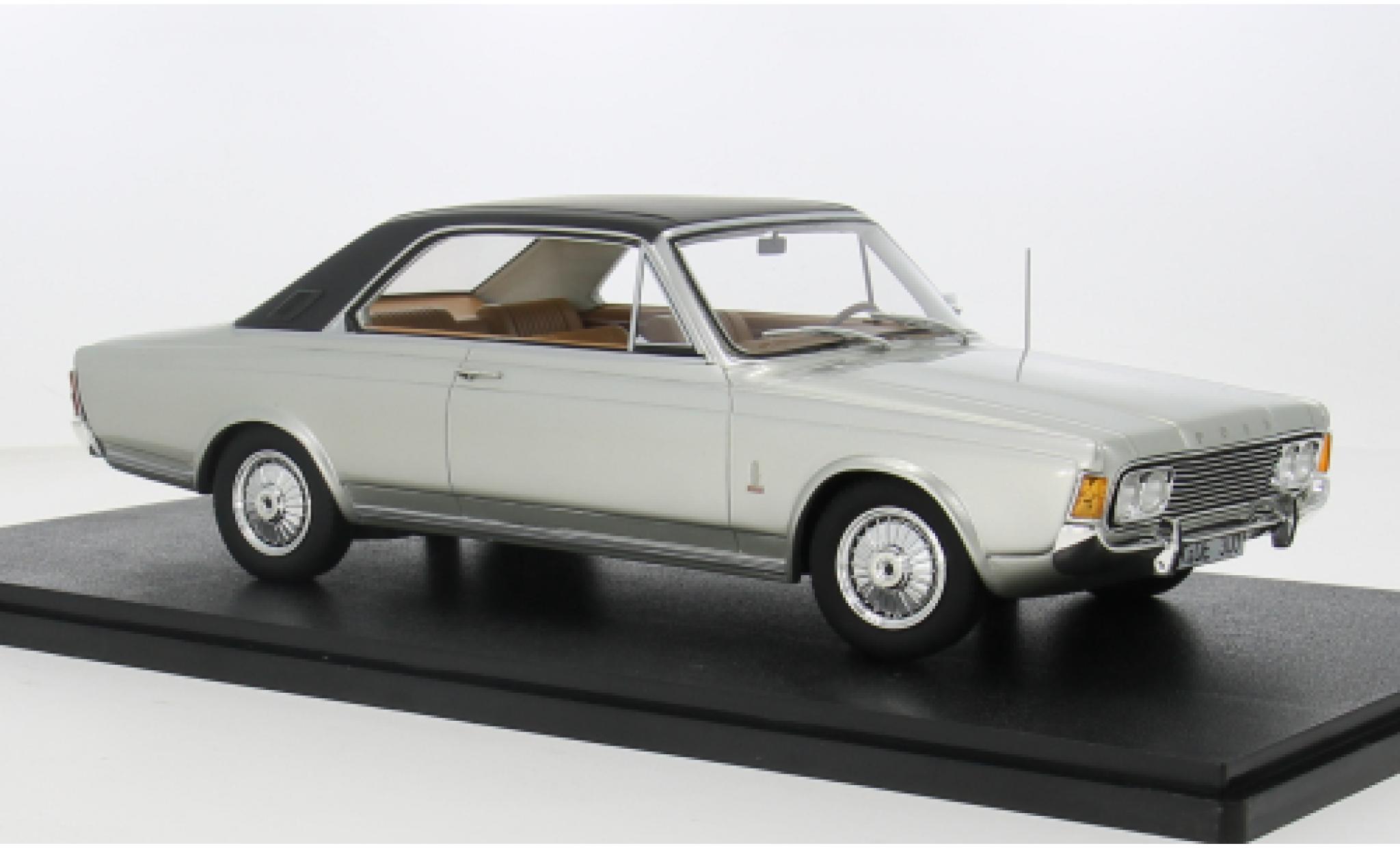 Ford Taunus 1/18 Cult Scale Models P7b 17M Coupe grijs 1969 1:18 modelauto