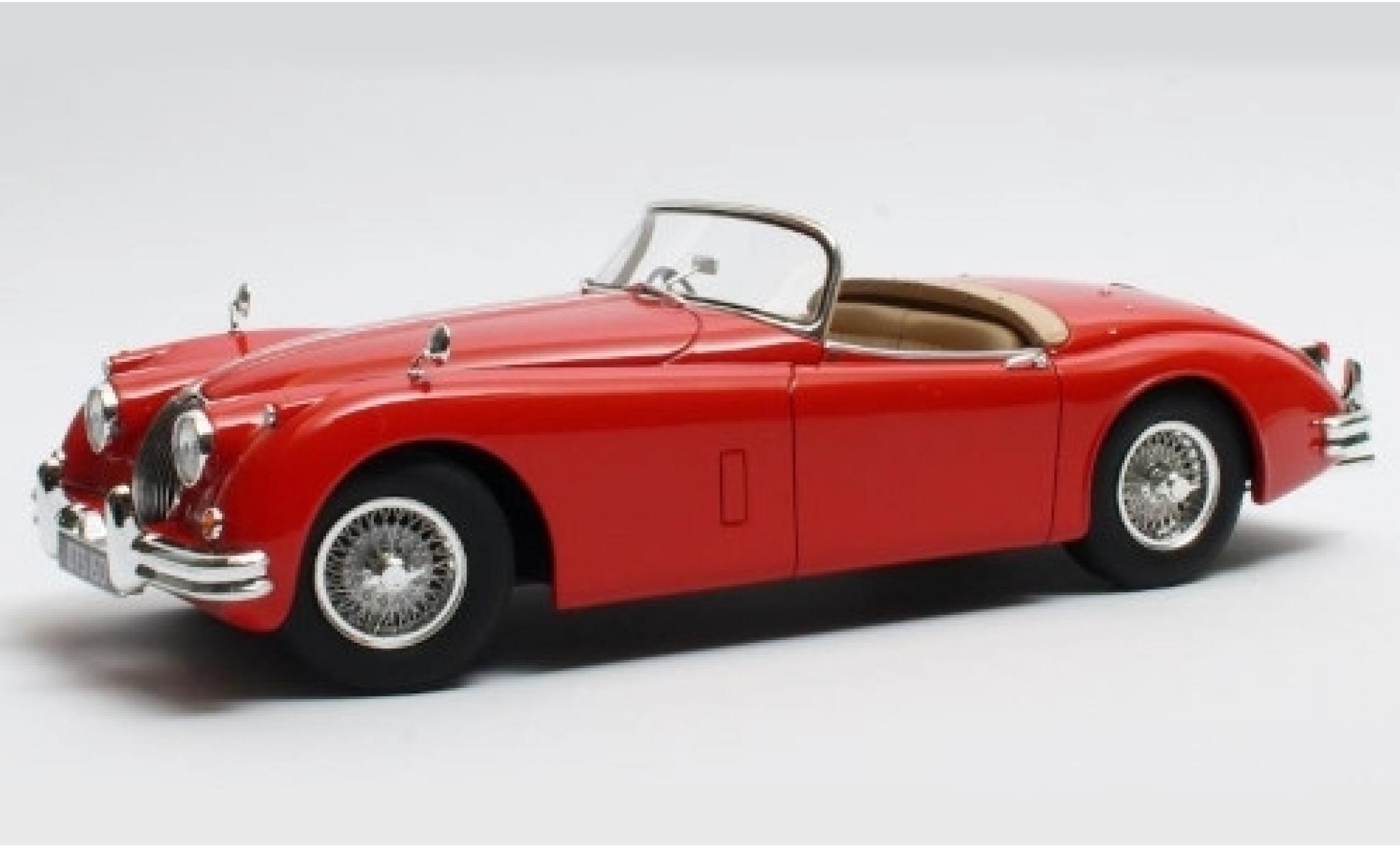 Jaguar XK 1/18 Cult Scale Models 150 OTS rood RHD 1958 modelauto