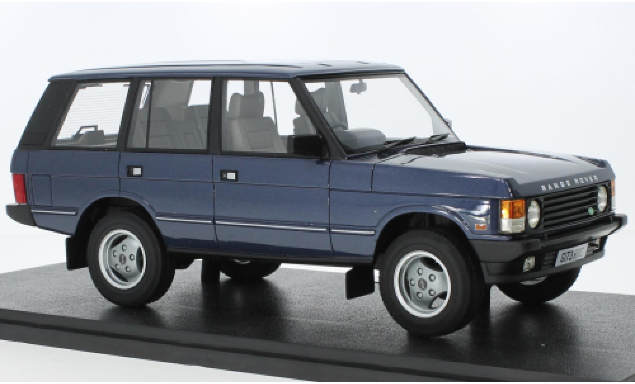 Land Rover Range Rover 1/18 Cult Scale Models Classic Vogue metallic blauw RHD 1986 1:18 modelauto