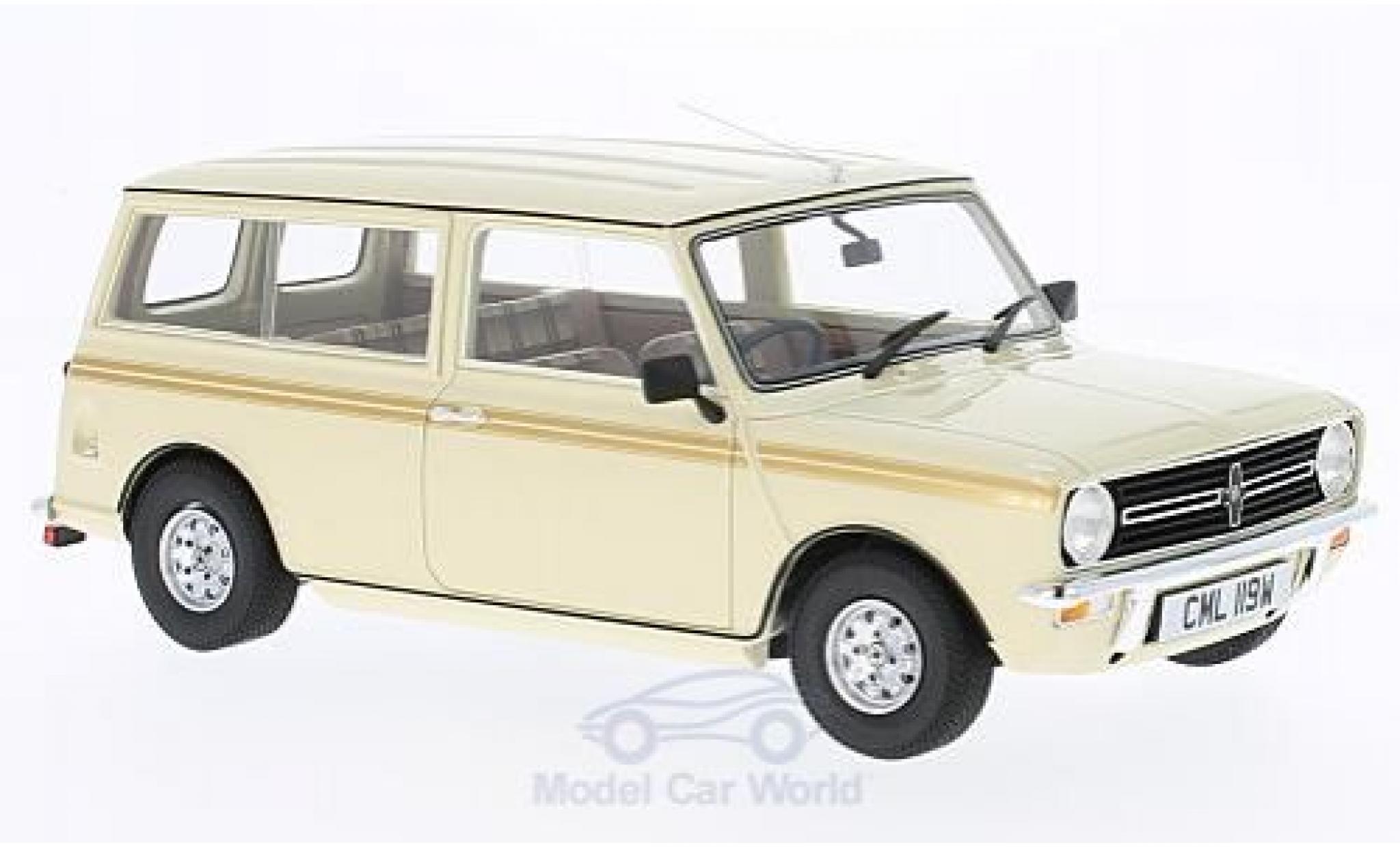 Mini Clubman 1/18 Cult Scale Models Estate beige/beige RHD 1974 ohne Vitrine modelauto