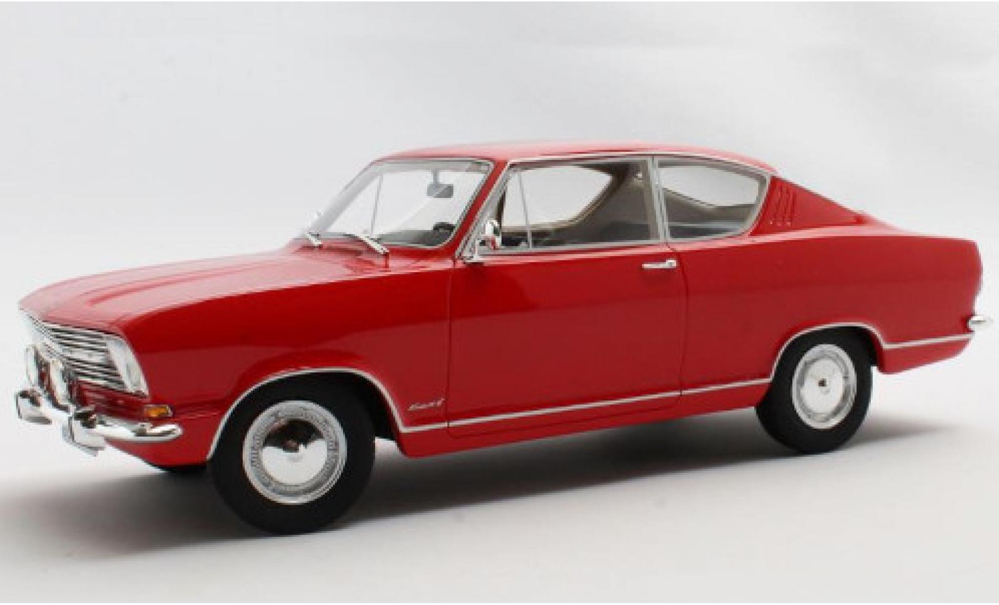 Opel Kadett 1/18 Cult Scale Models B Coupe rood 1966 Kiemen-Coupe modelauto