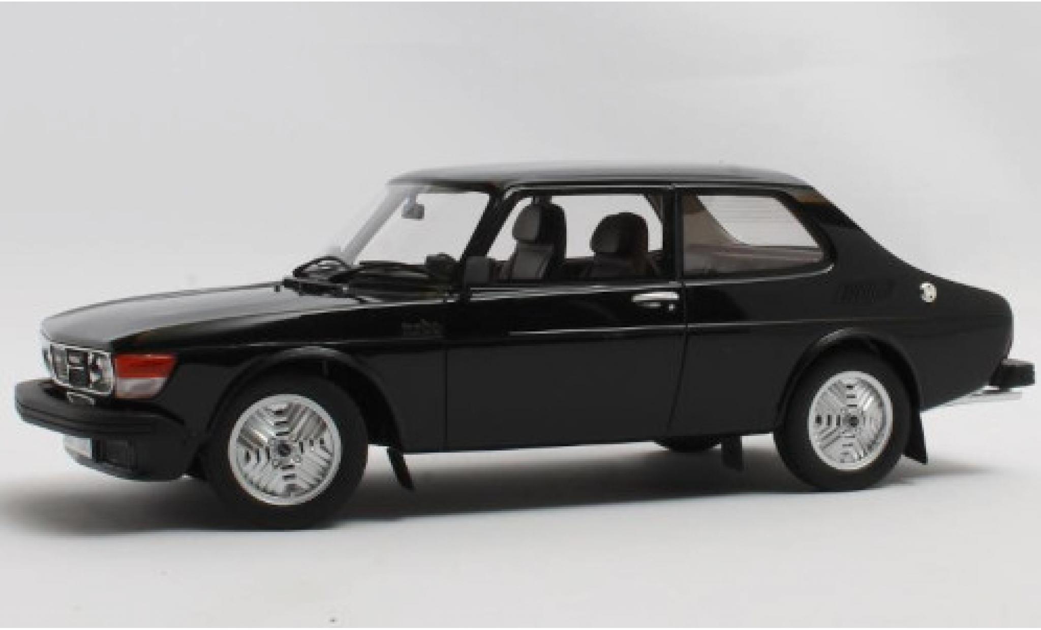 Saab 99 1/18 Cult Scale Models Turbo zwart 1978 modelauto