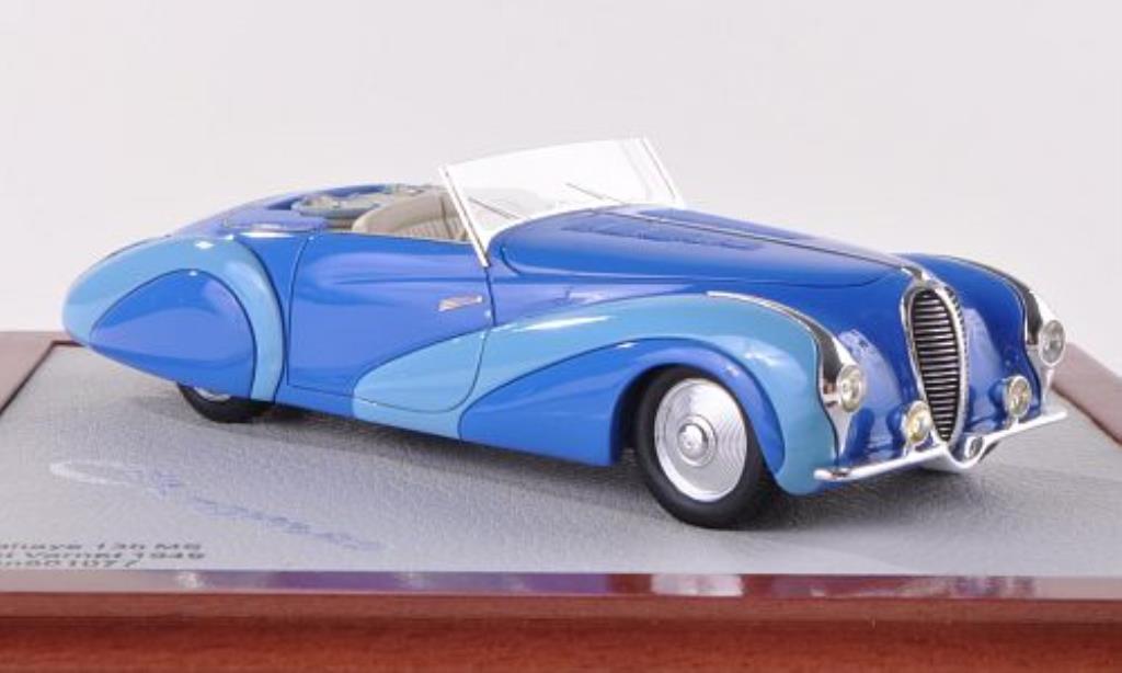 Delahaye 135 1/43 Chromes MS Cabrio Faget Varnet blauw/blauw 1949 modelauto