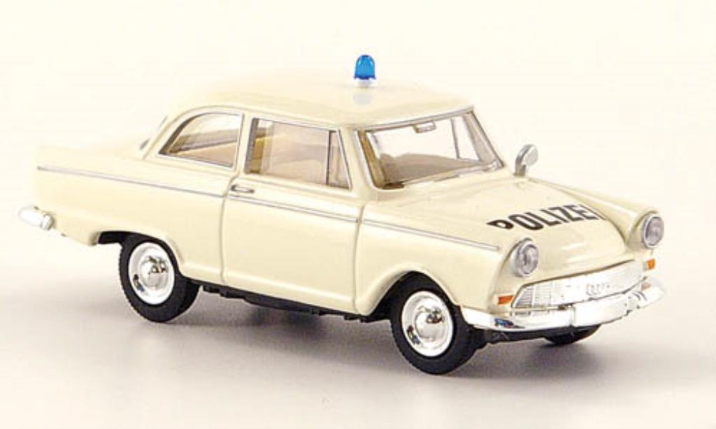 DKW Junior 1/87 Brekina Politie wit modelauto