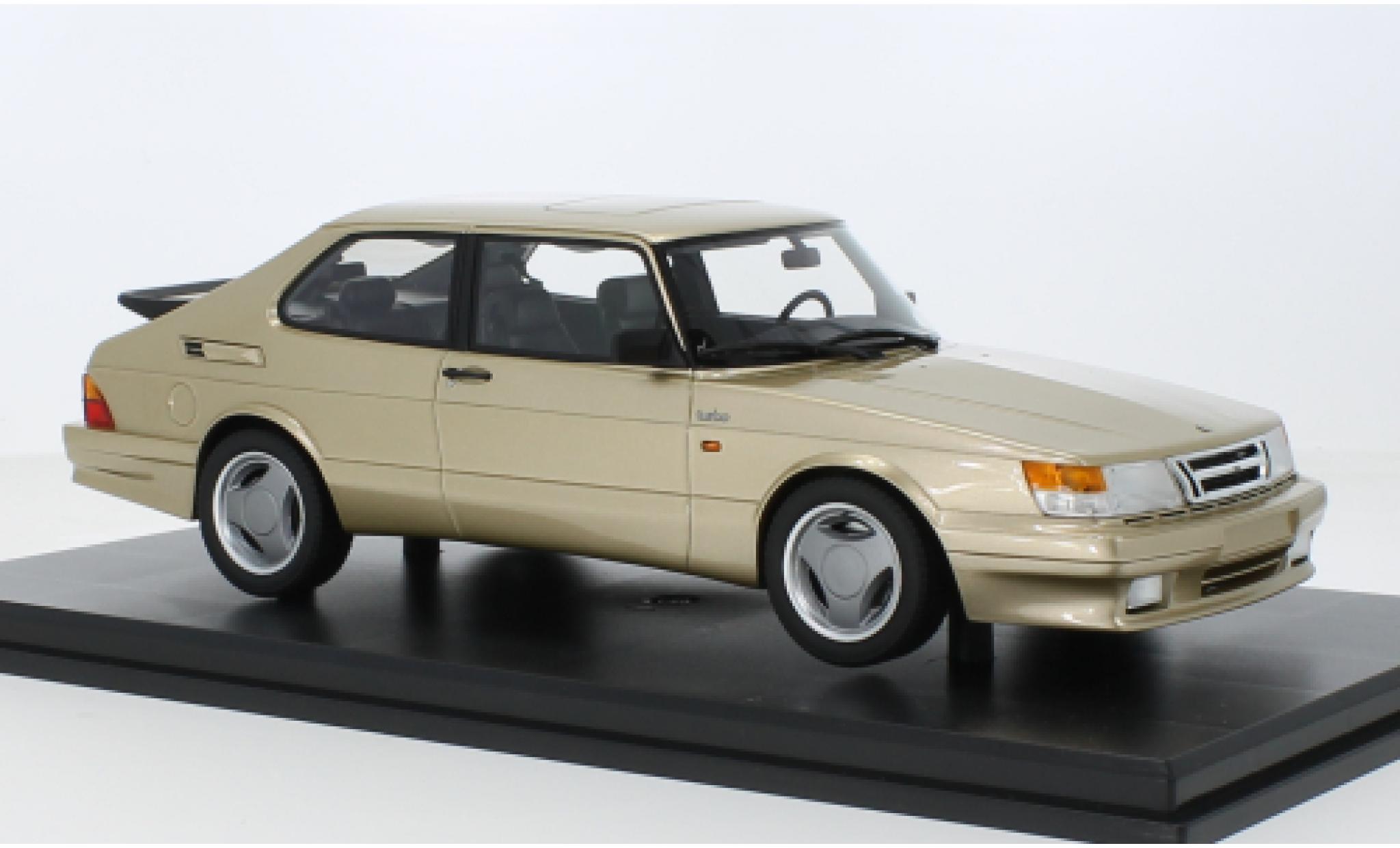 Saab 900 1/18 DNA Collectibles Turbo T16 flux d'air metallic beige 1988 modelauto