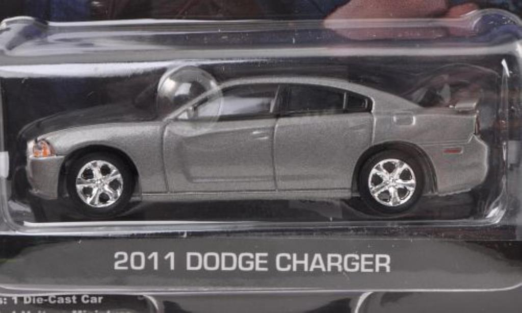 Dodge Charger 1/64 Greenlight grijs CSI: Las Vegas 2011 modelauto
