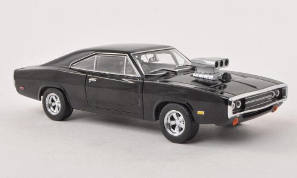 Dodge Charger 1/43 Greenlight R/T zwart Fast & Furious 1970 modelauto