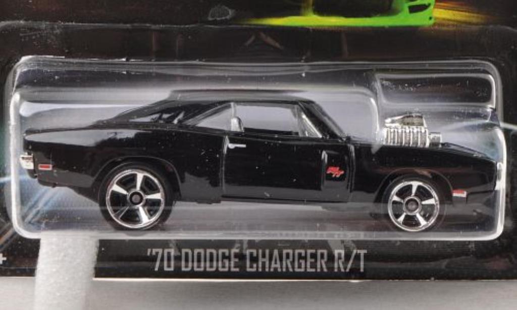Dodge Charger 1/64 Hot Wheels R/T Tuning zwart Fast & Furious 1970 modelauto