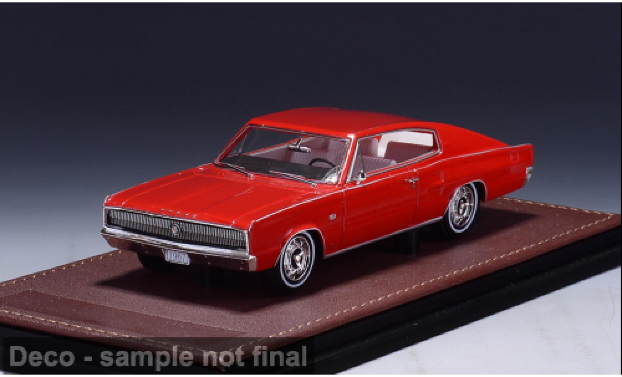 Dodge Charger 1/43 GLM rood 1967 1:43 modelauto