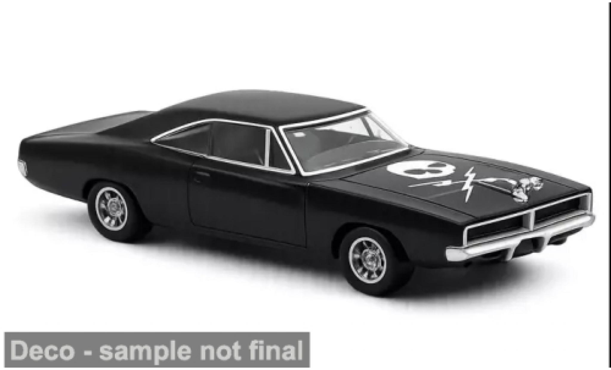 Dodge Charger 1/43 Norev zwart 1969 1:43 modelauto