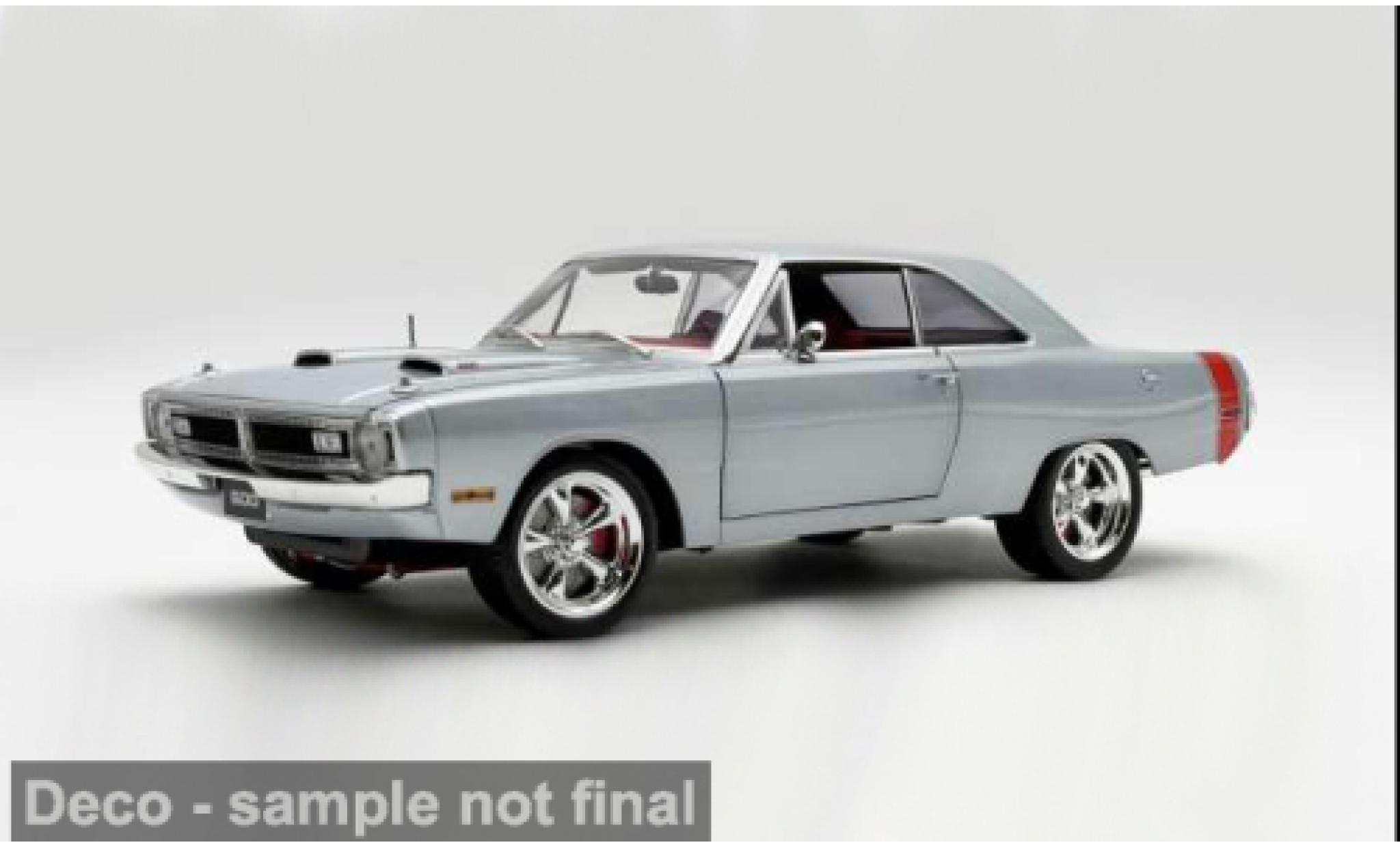 Dodge Dart 1/18 ACME 440 zilver&eacute;e/rood 1970 Street Machine 1:18 modelauto