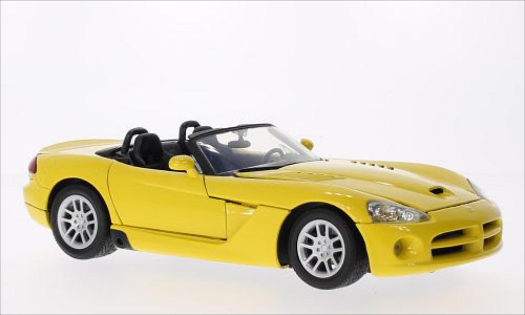 Dodge Viper 1/18 Motormax SRT-10 geel 2003 modelauto